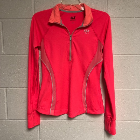 A&F Active Pullover. M. Hot Pink. - Picture 6 of 8